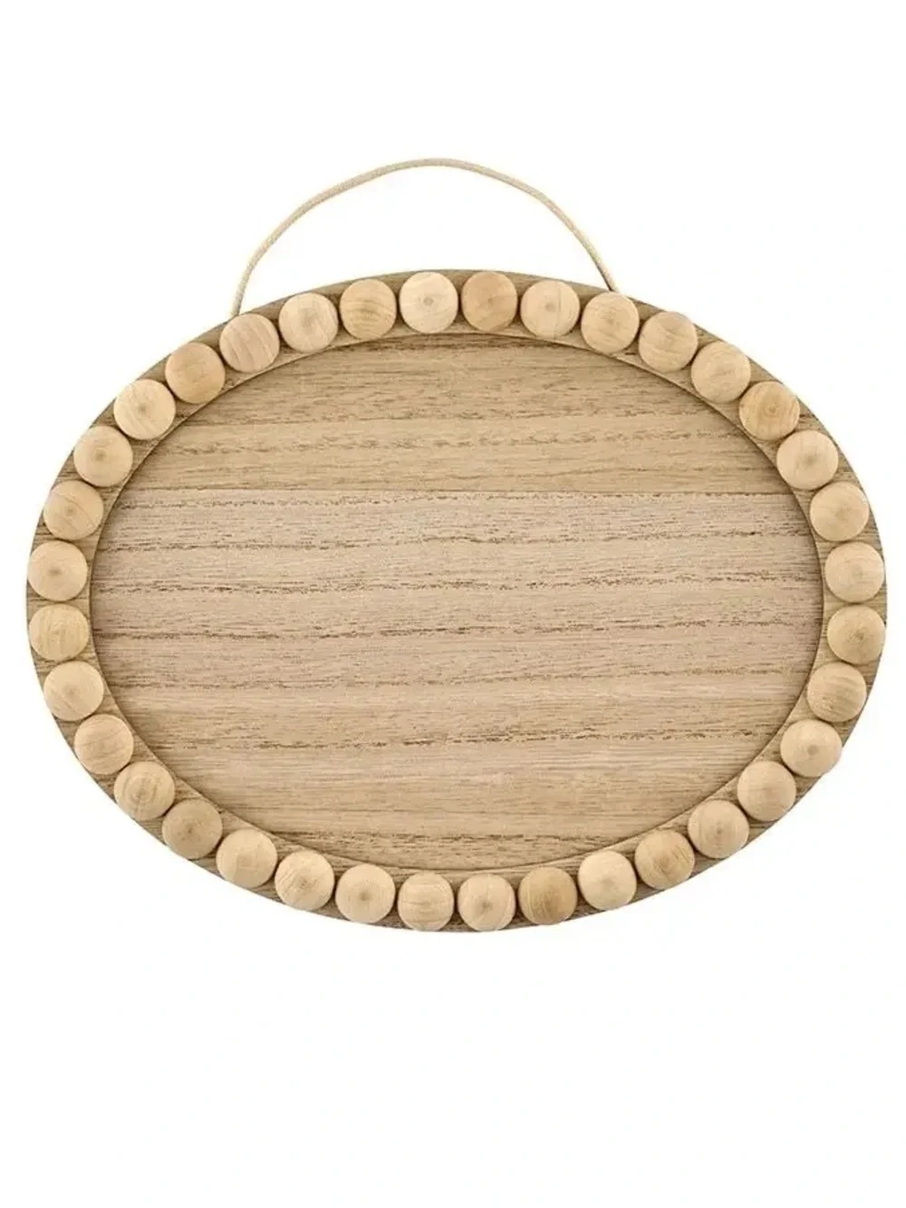Set of 5 Unfinished Wood Surfaces - Plaques - Oval with Beaded Edge, 8